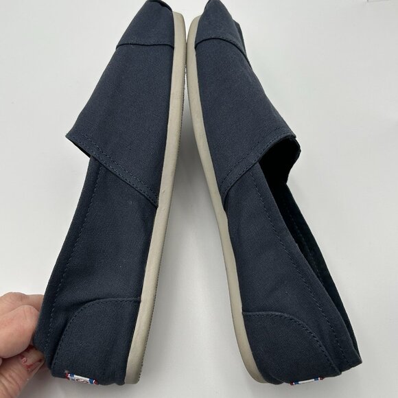 BOBS by SKECHERS Peace & Love Navy Flats Sz 9.5W Memory Foam W/Box Style 33645 - Picture 5 of 8